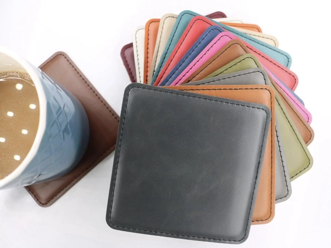 Custom Leatherette Coasters (Set of 6) Square