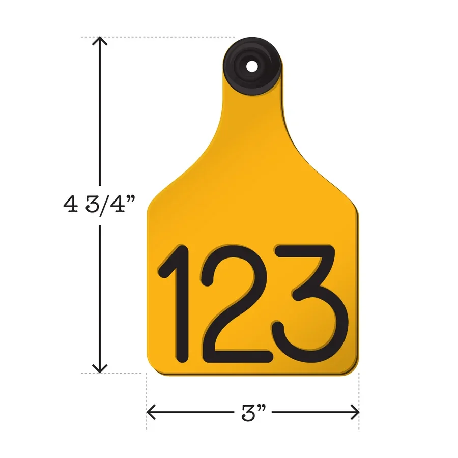 Universal Dual Colored Large Cow Tag - Read Description