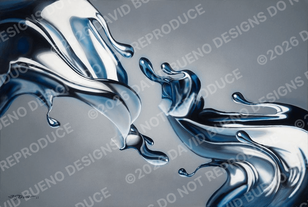 Battling Metal  70"x50"     