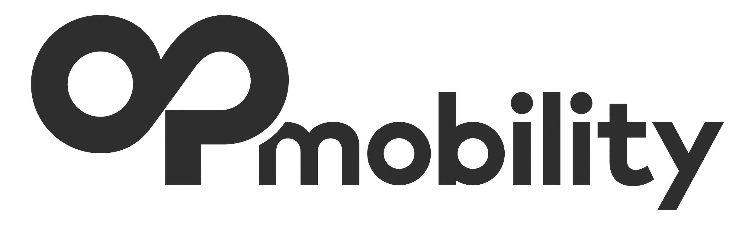The logo of OpMobility featuring a stylized infinity symbol and the company name in black text.