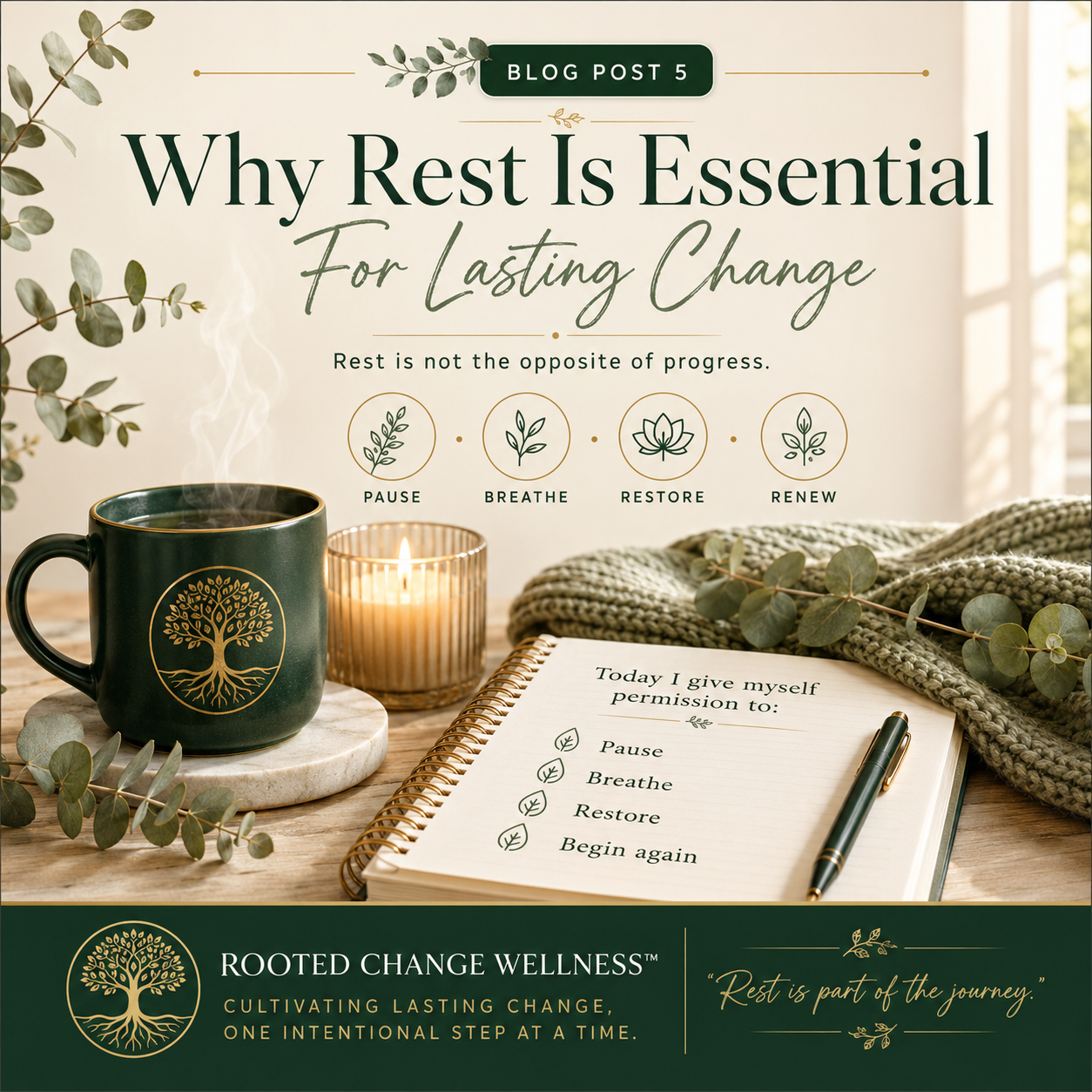 Why Rest Is an Essential Part of Lasting Change