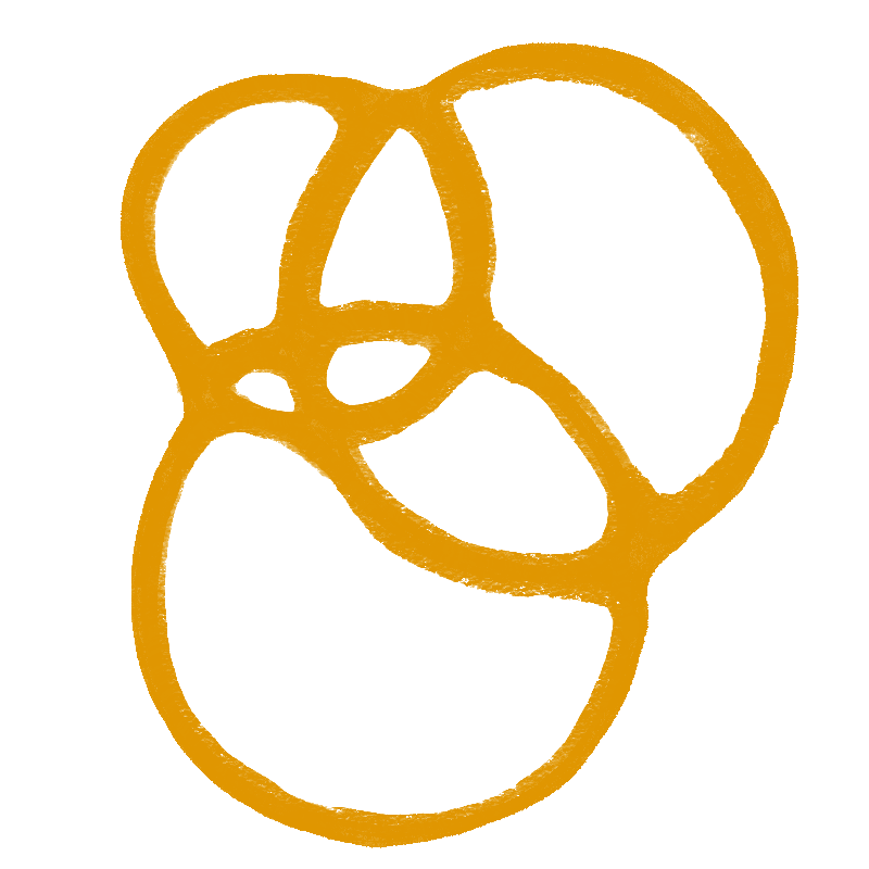 Symbole représentant le collectif, la systémie, et l'approche féministe intersectionnelle