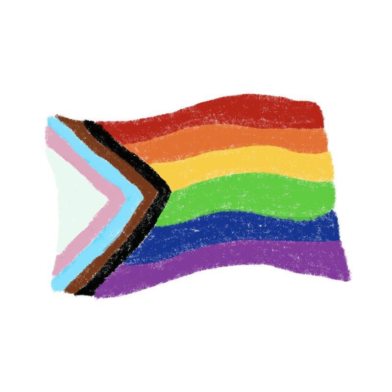 Drapeau LGBTQIA+, thérapie inclusive, LGBT affirmative