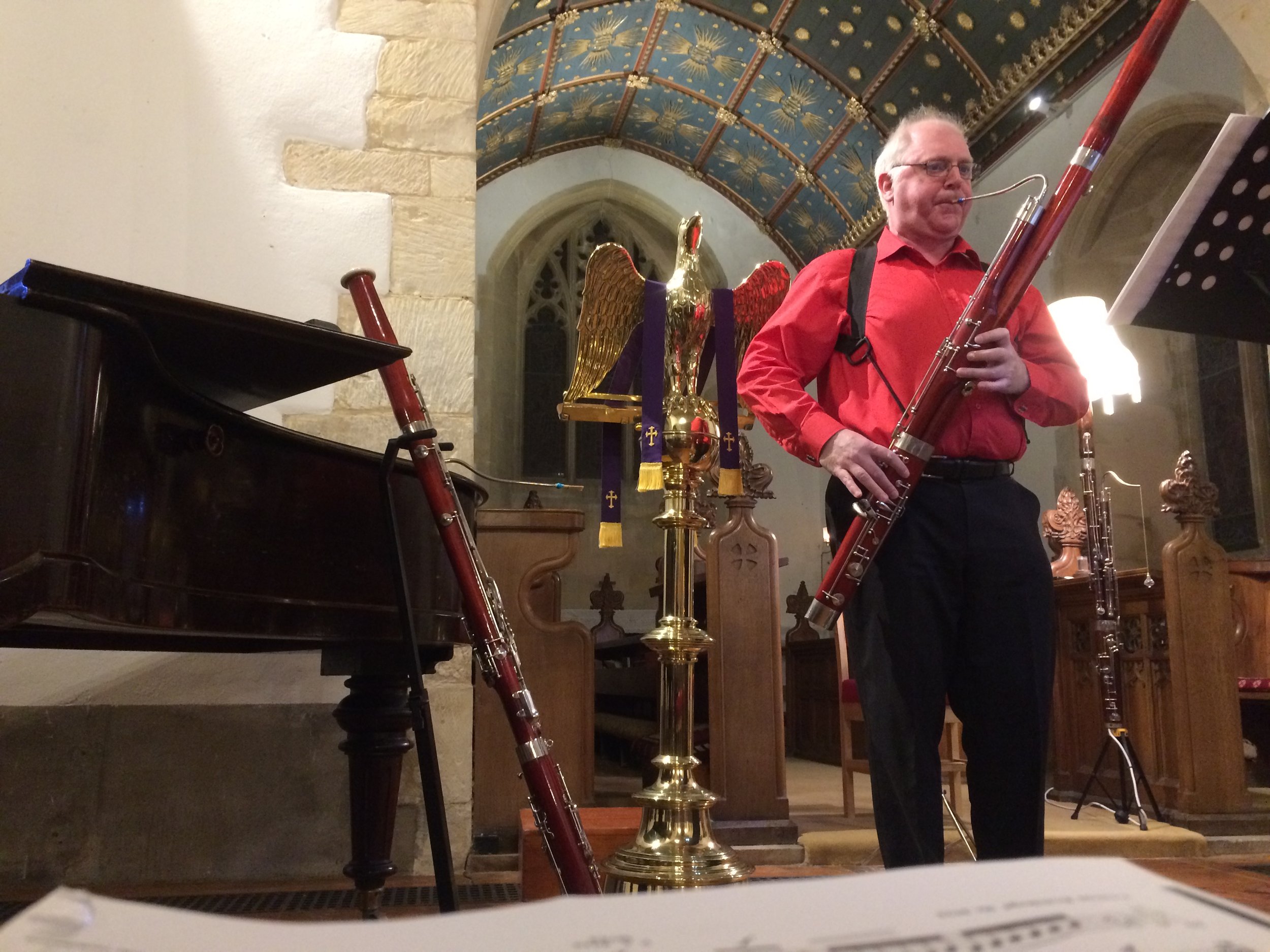 Miles and Bassoons at Shillingstone church