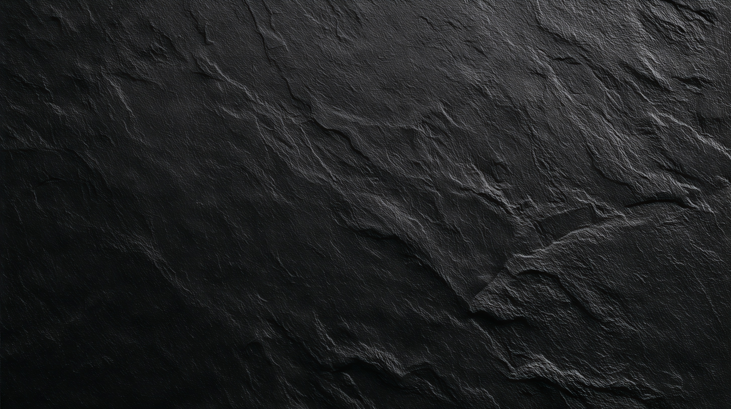 Close-up of black textured leather surface with visible grain and natural pattern.