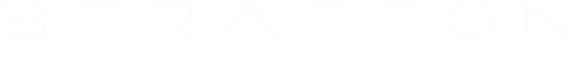 Logo of Stratton Architects with black background and white text