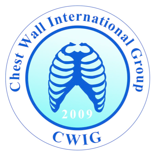 Logo of the Chest Wall International Group (CWIG), featuring a stylized ribcage and the text 'Chest Wall International Group 2009'.