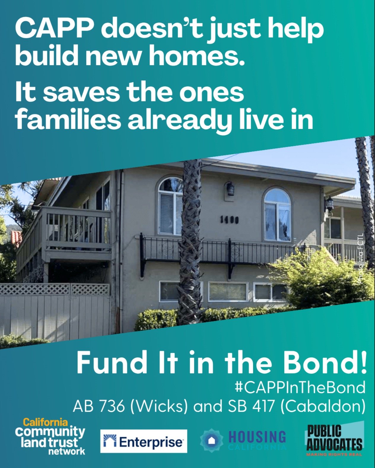 @ca.clt.network RP: California&rsquo;s housing bond is moving fast&mdash;and one critical program is essential to helping our communities.
CAPP (the Community Anti-Displacement and Preservation Program) is included in the $10 billion housing bond (AB