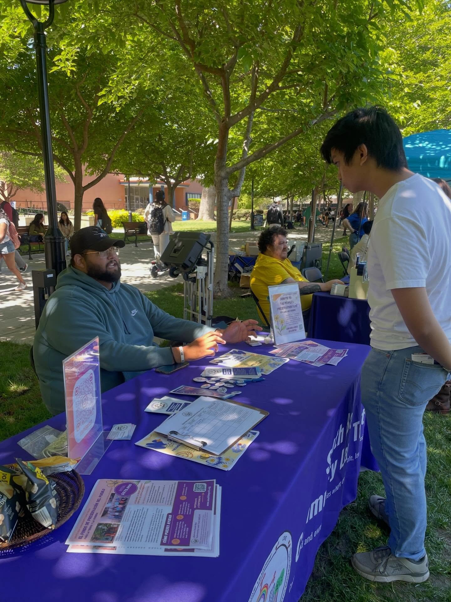 Big thanks to @ercsjsu for having us at the SJSU 56th Annual Earth Day this past Thursday 4/23

We had an amazing time connecting with students about the community land trust model, the work we do to keep housing permanently affordable, put decision-