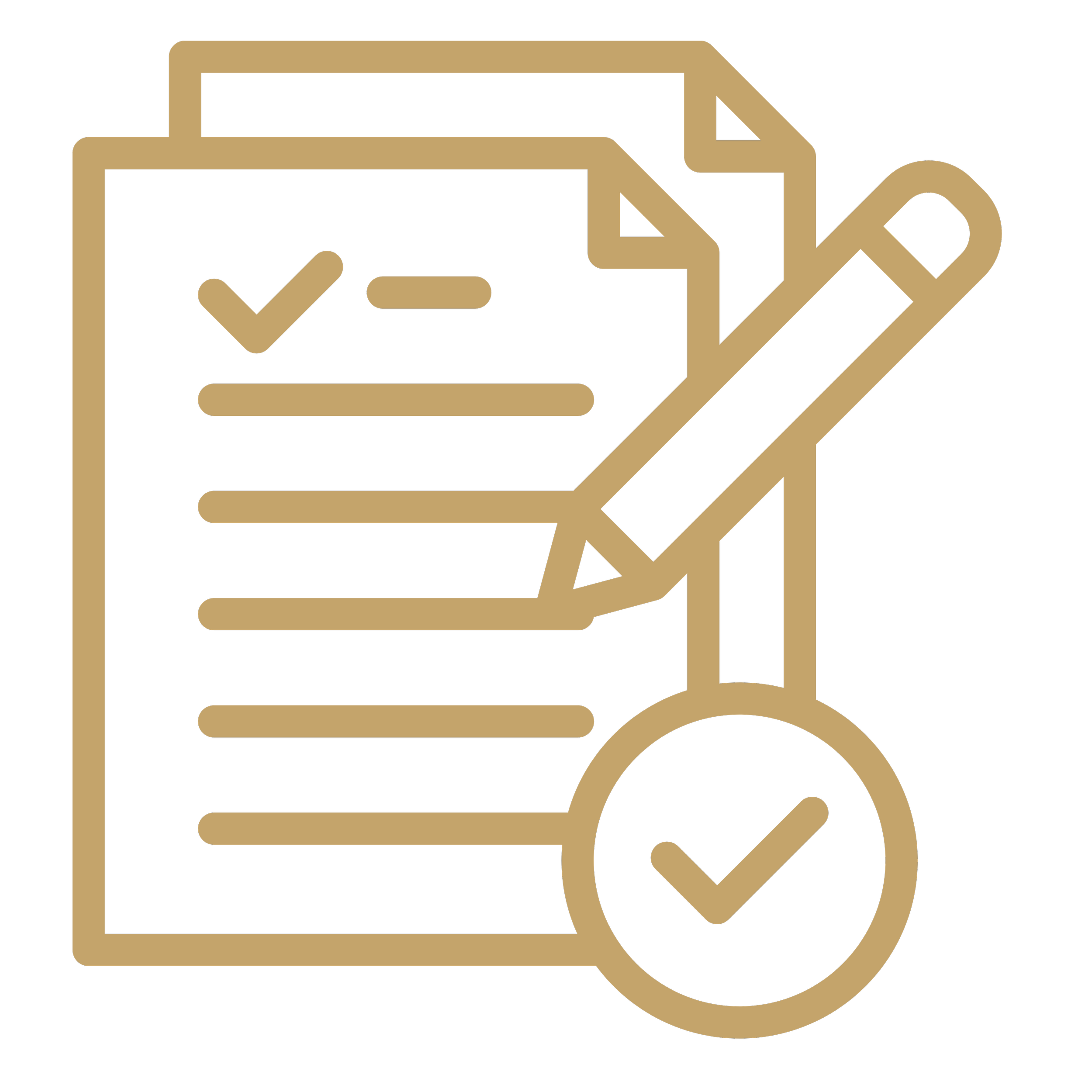 Outline icon of a ballot box with a checkmark on it, a paper being inserted into the box, and a pencil beside it.