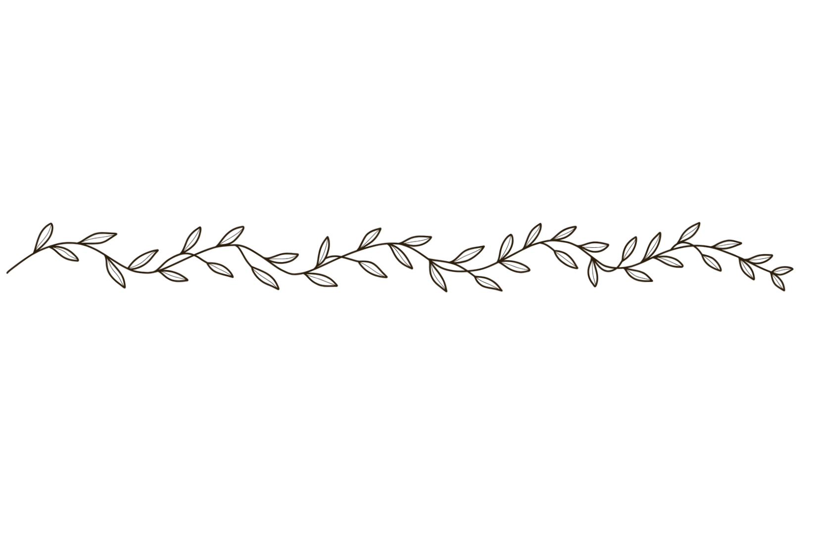 Black background with a gold script text that reads 'WELCOME TO OUR HOME'. A gold decorative leafy branch runs horizontally across the bottom of the image.