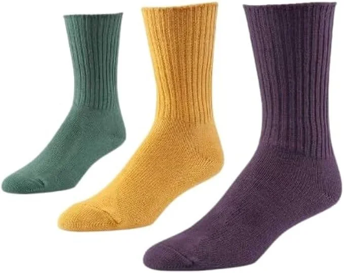 Colorful organic cotton socks for fall, cozy socks