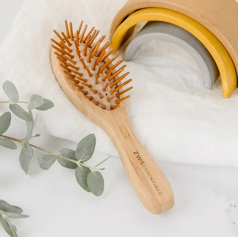 This brush from the Zero Waste Store is entirely plant-based. The base and bristles are bamboo and the pad is natural rubber. Smart-looking and very eco-friendly. 