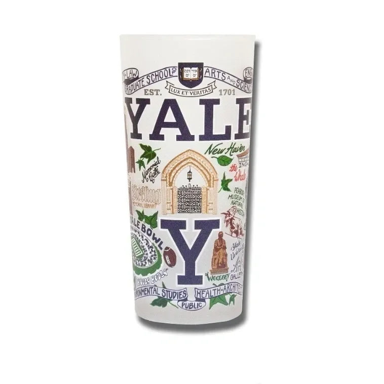 Cat's Studio has beautifully-designed whimsical frosted glasses depicting scenes from dozens of colleges and universities around the U.S. These all-around drink glasses make a  wonderful gift for a student or grad from a featured school. 