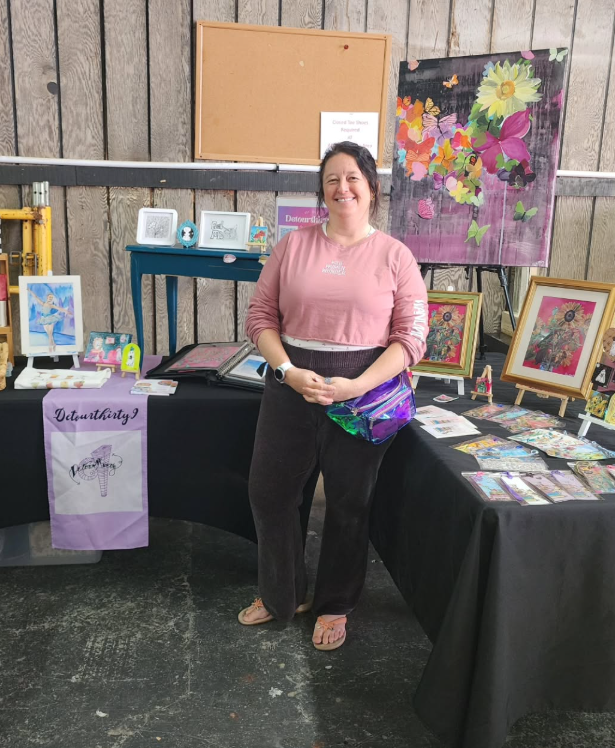 Tara Peterson is your local go-to in Jacksonville, North Carolina for window murals, fine art & prints that add joy to your daily life.