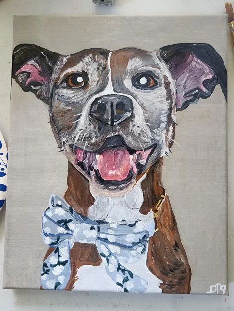 Tara Peterson is a self taught artist based in Jacksonville, NC and owner of Detourthirty9 LLC, established in 2023 after transitioning from a 14-year career in the North Carolina Public School System.