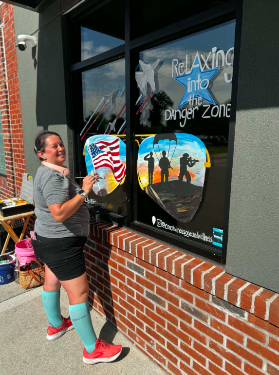 Tara Peterson is a self taught artist based in Jacksonville, NC and owner of Detourthirty9 LLC, established in 2023 after transitioning from a 14-year career in the North Carolina Public School System.