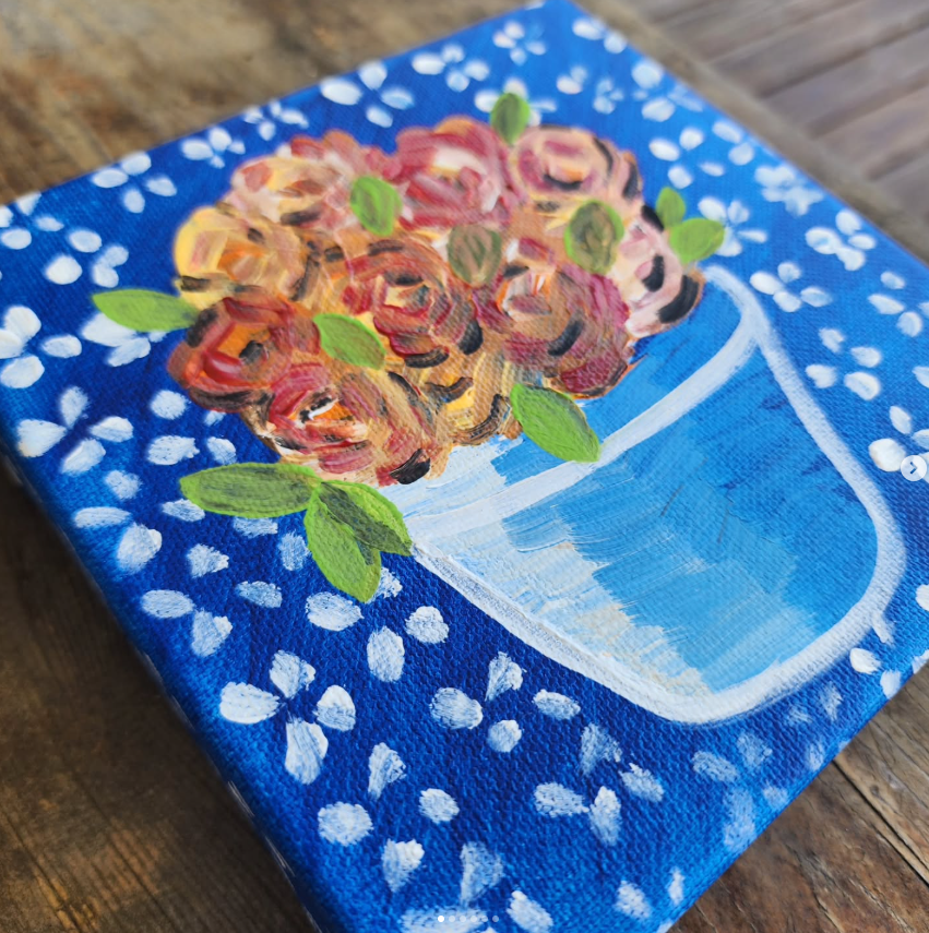 Tara Peterson is a self taught artist based in Jacksonville, NC and owner of Detourthirty9 LLC, established in 2023 after transitioning from a 14-year career in the North Carolina Public School System.
