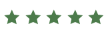 Five gold stars indicating a five-star rating.