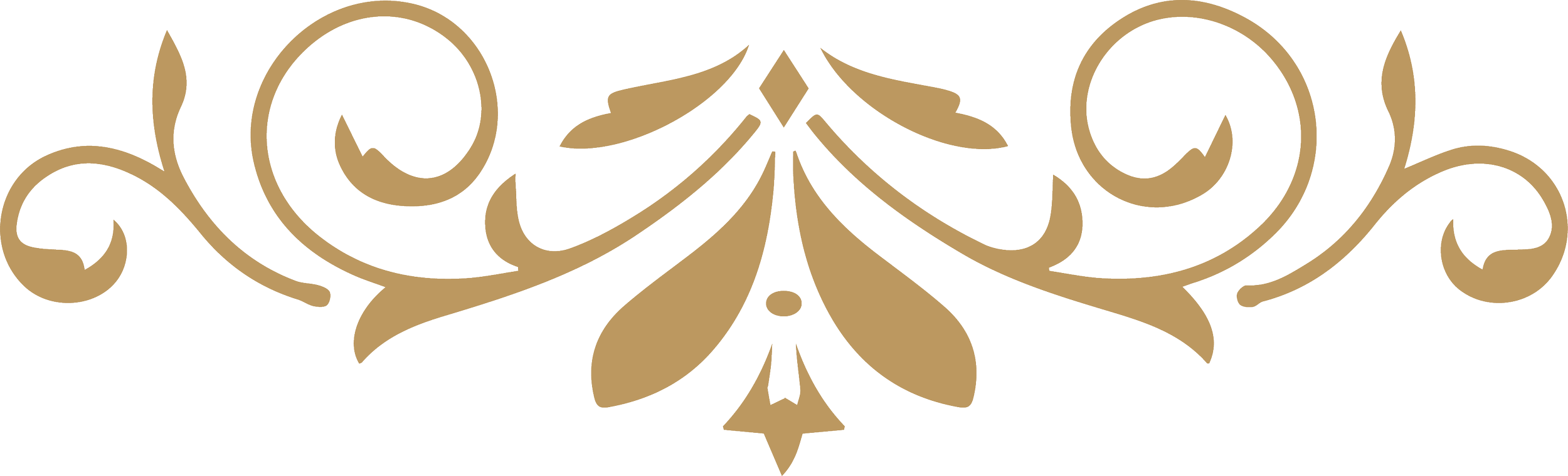 Decorative gold ornamental flourish design.