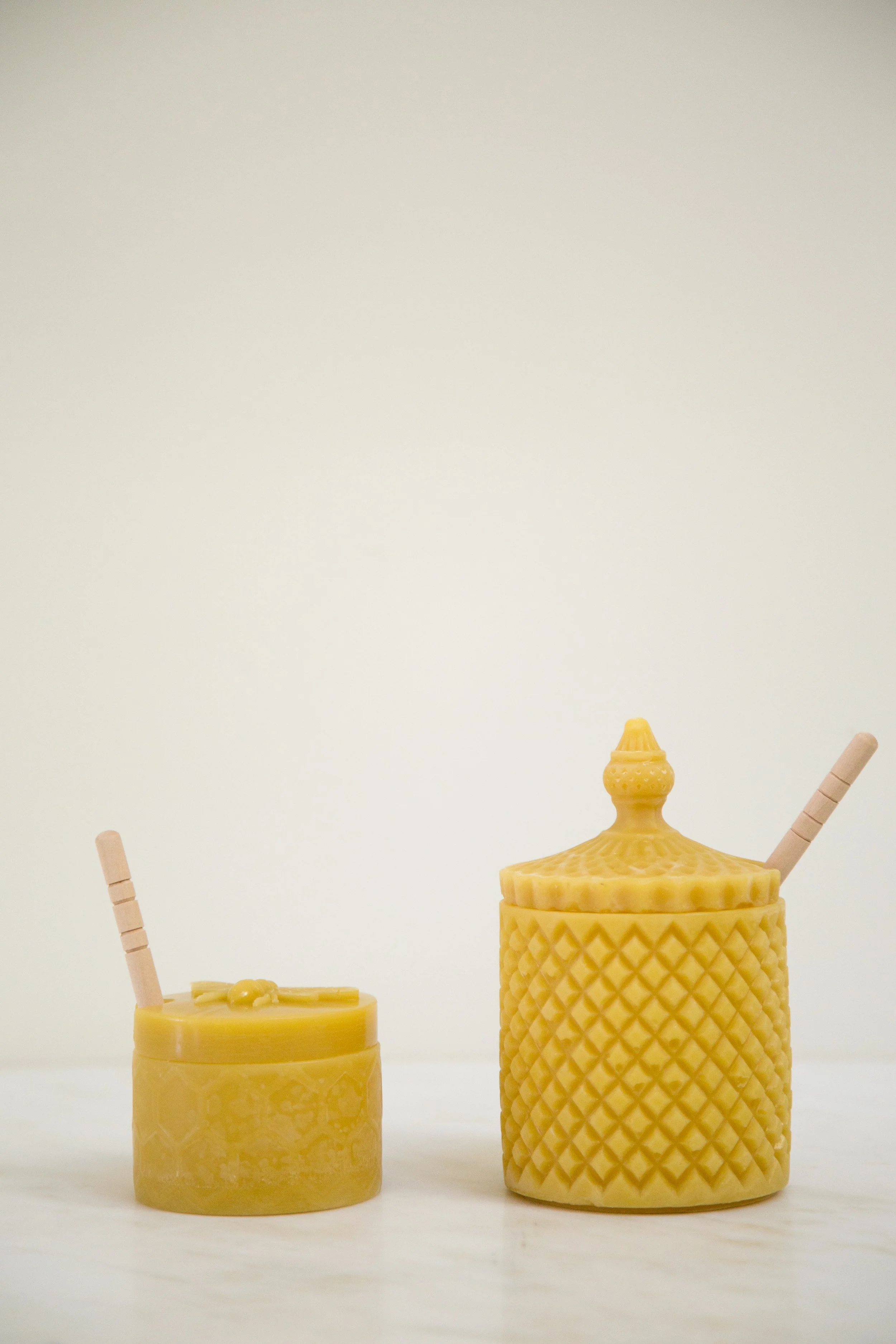 Beeswax Honey Jar