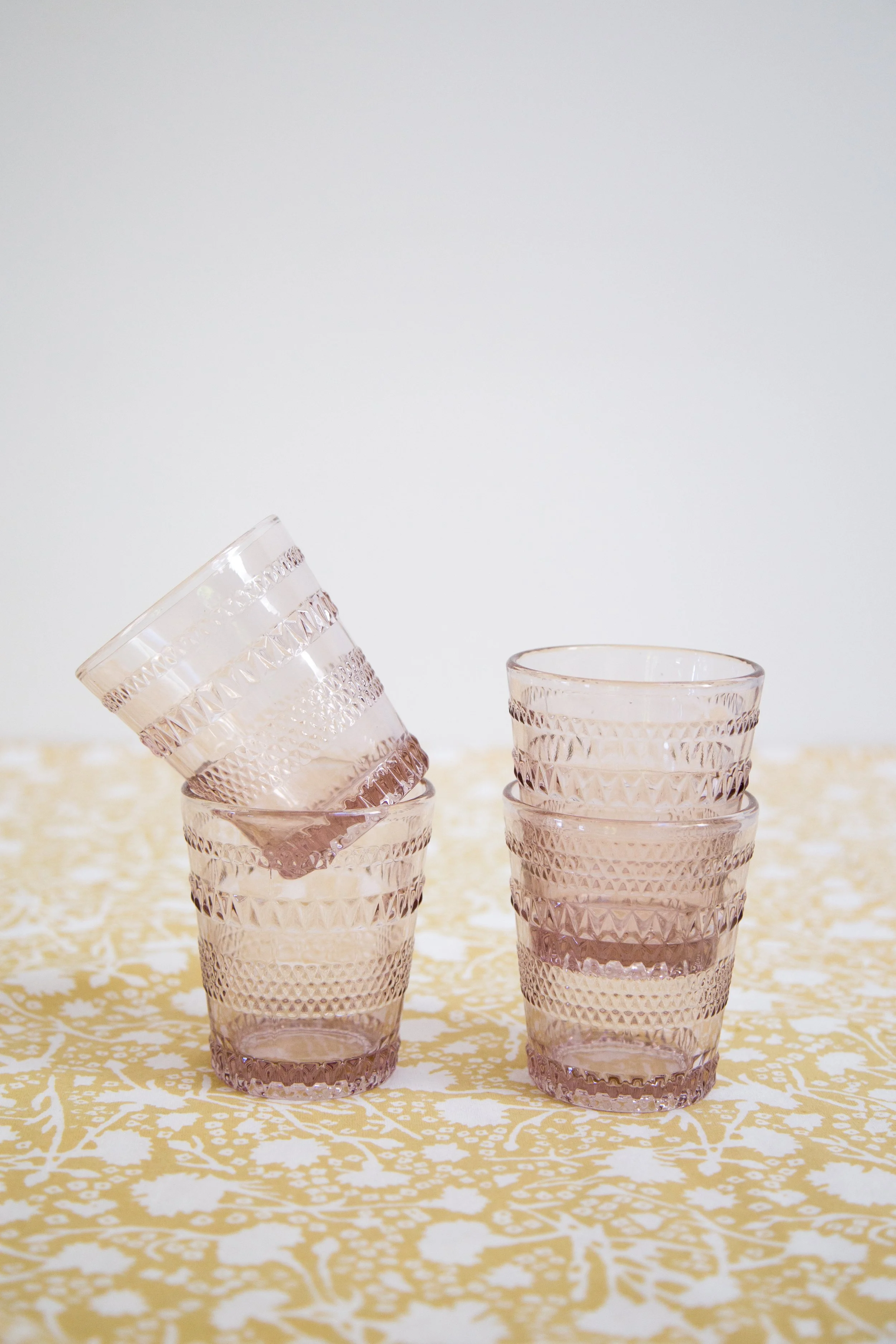 Short Blush Beverage Glass