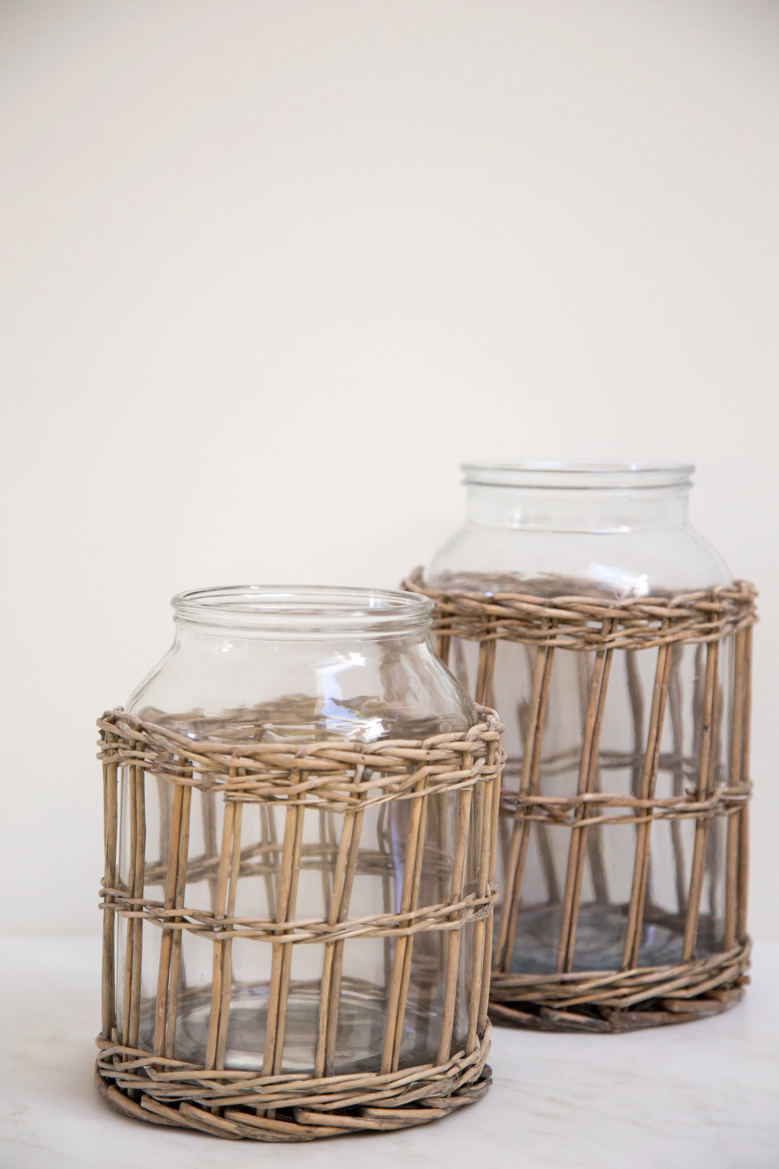 Wicker Basket Vase