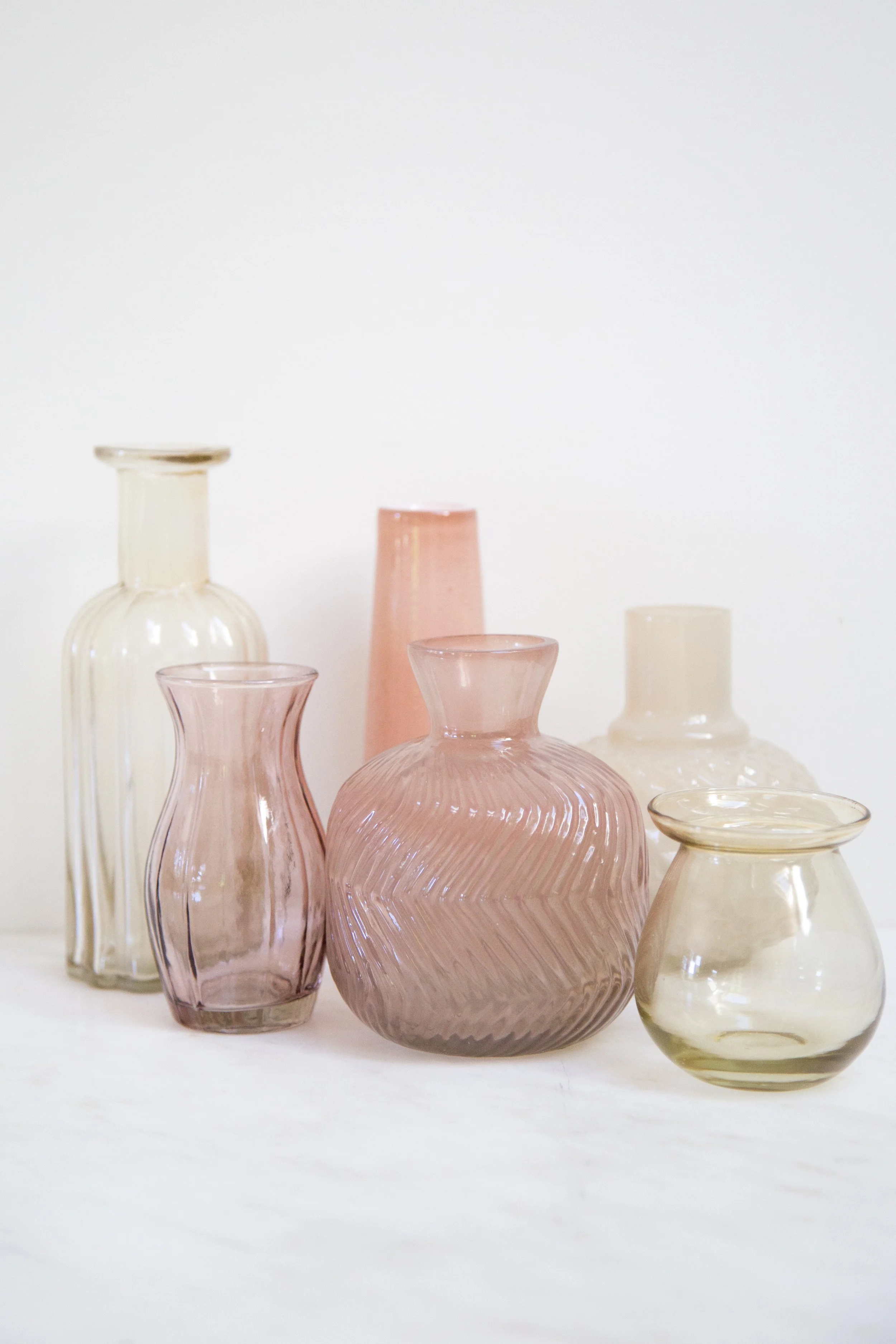 Assorted Glass Bud Vases