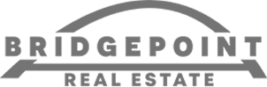 Bridgepoint Real Estate logo in black and gray