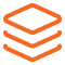 Icon of a stack of three books with the top book slightly open