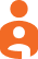 A stylized, orange question mark on a dark background.