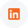 LinkedIn logo with orange background