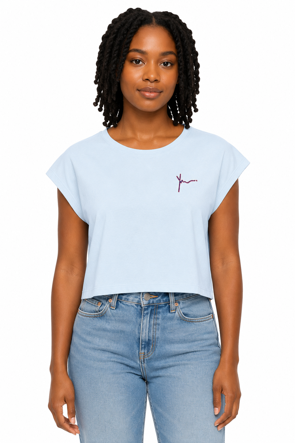 Yo Motif Slim Crop T-Shirt