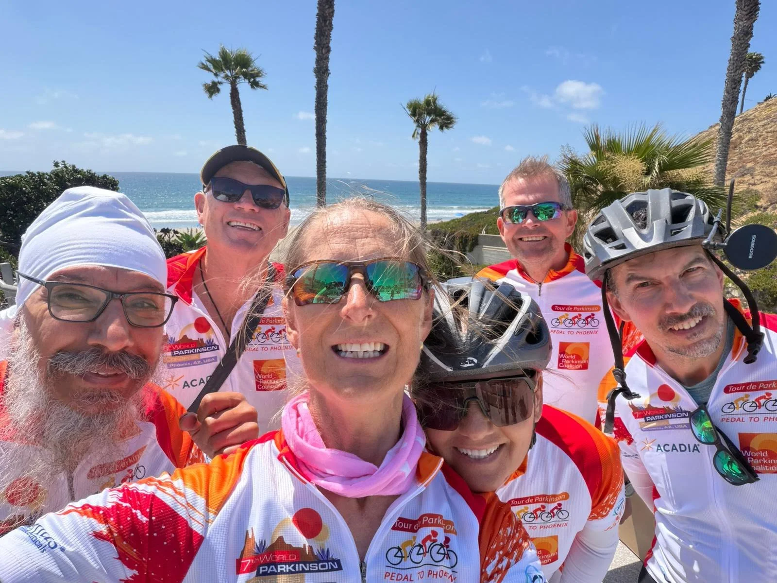Well, it happened. Team West Coast (26 riders&hellip; 20 who have Parkinson&rsquo;s disease?) ￼ are leaving the West Coast. 
I joined a couple fellow riders for a celebratory plunge in the Pacific Ocean at a beautiful beach outside of San Diego. Afte