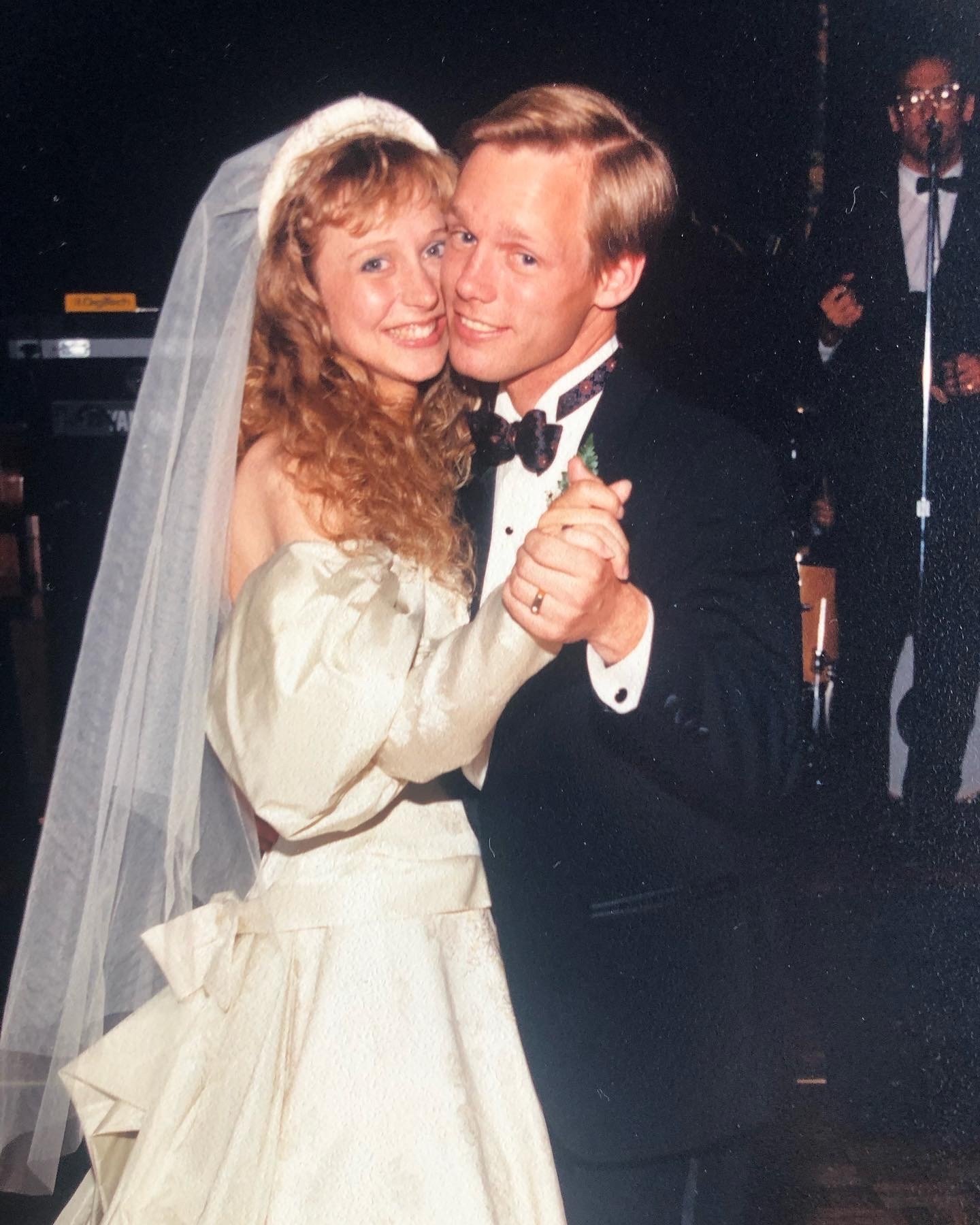 MaryBeth and me dancing at the reception. Officers’ Club in the Presidio, San Francisco, CA, May 29, 1988