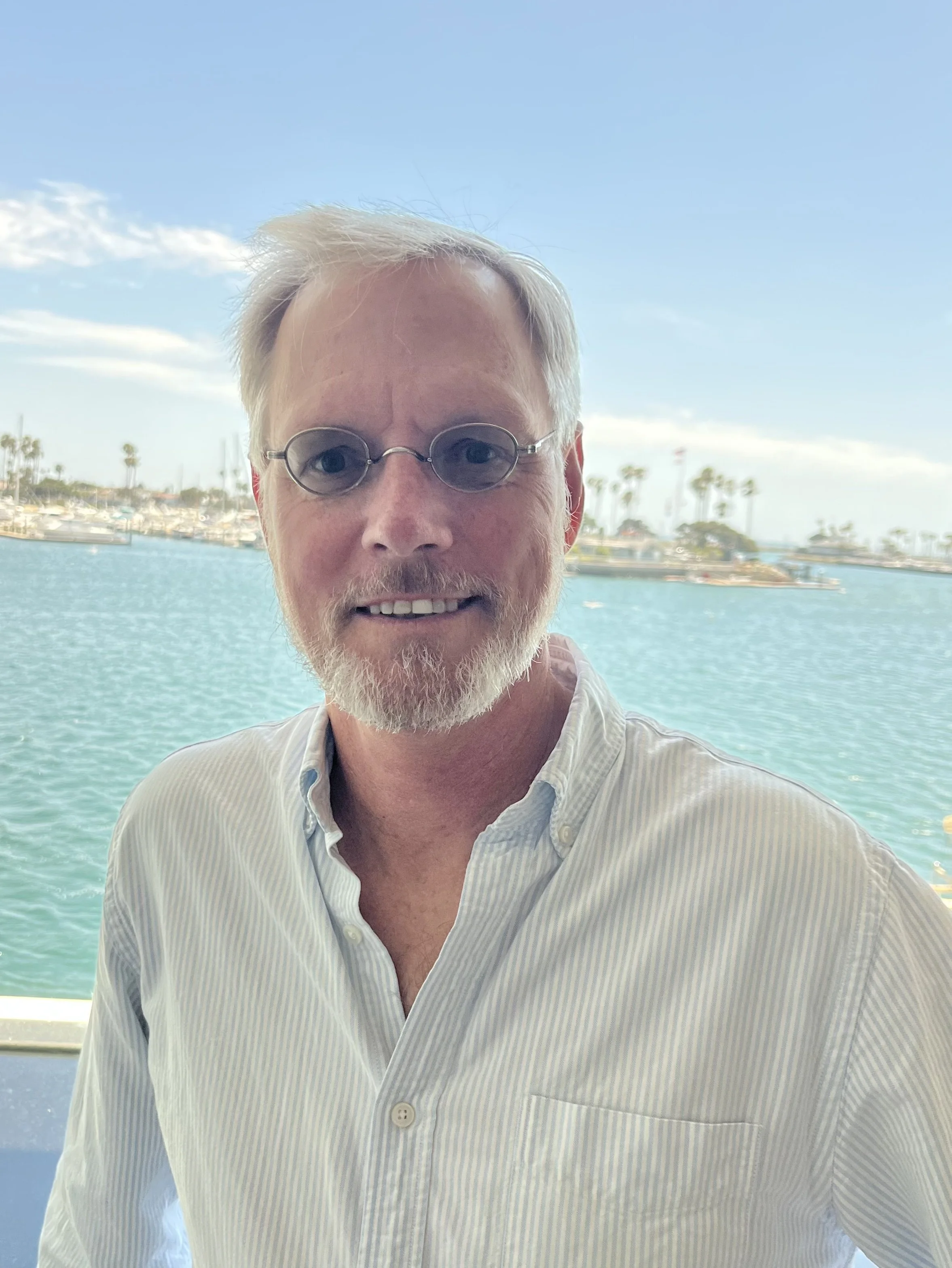 Picture of the author, Steve Kane taken at Alamitos Bay in Long Beach, CA