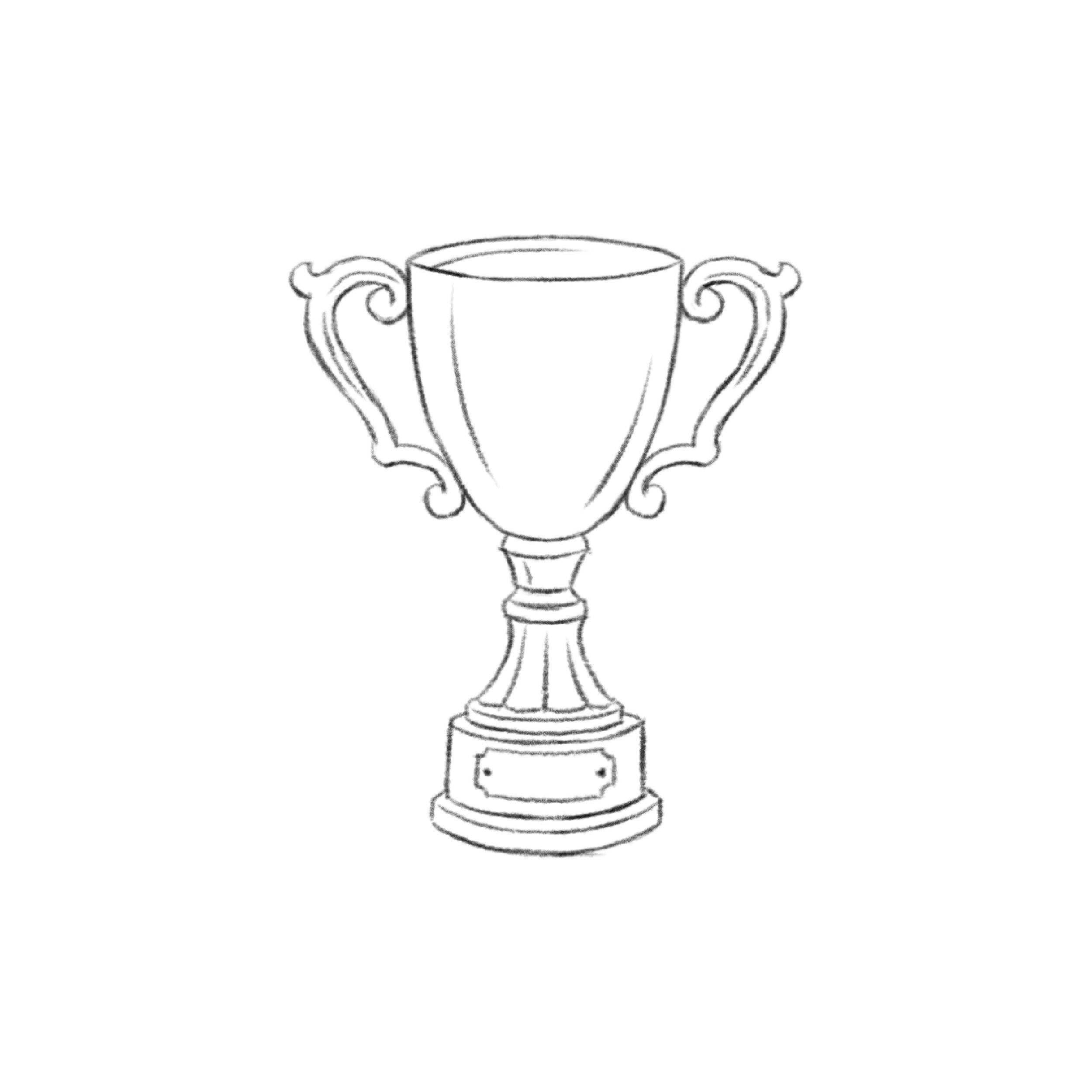 Sketch of a traditional trophy