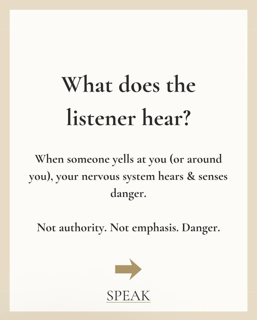 Real influence isn&rsquo;t about being louder. It&rsquo;s about being heard.

----
#LindsayRider
#Voice
#Presence
#SpeechCoaching
#Speaking
#PublicSpeaking
#Communication 
#Listening 
#NervousSystem
#SPEAK 
#Leadership