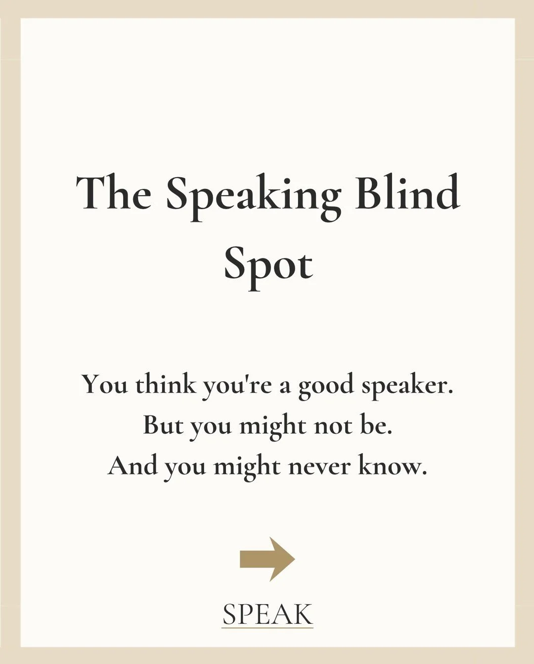 Are you actually an effective speaker? How would you know?

------

#SPEAK
#LindsayRider
#ExplorePage
#Presence
#Communication
#Speaking
#Voice
#Speech
#CommunicationCoaching
#ExecutiveCoaching
#PublicSpeaking