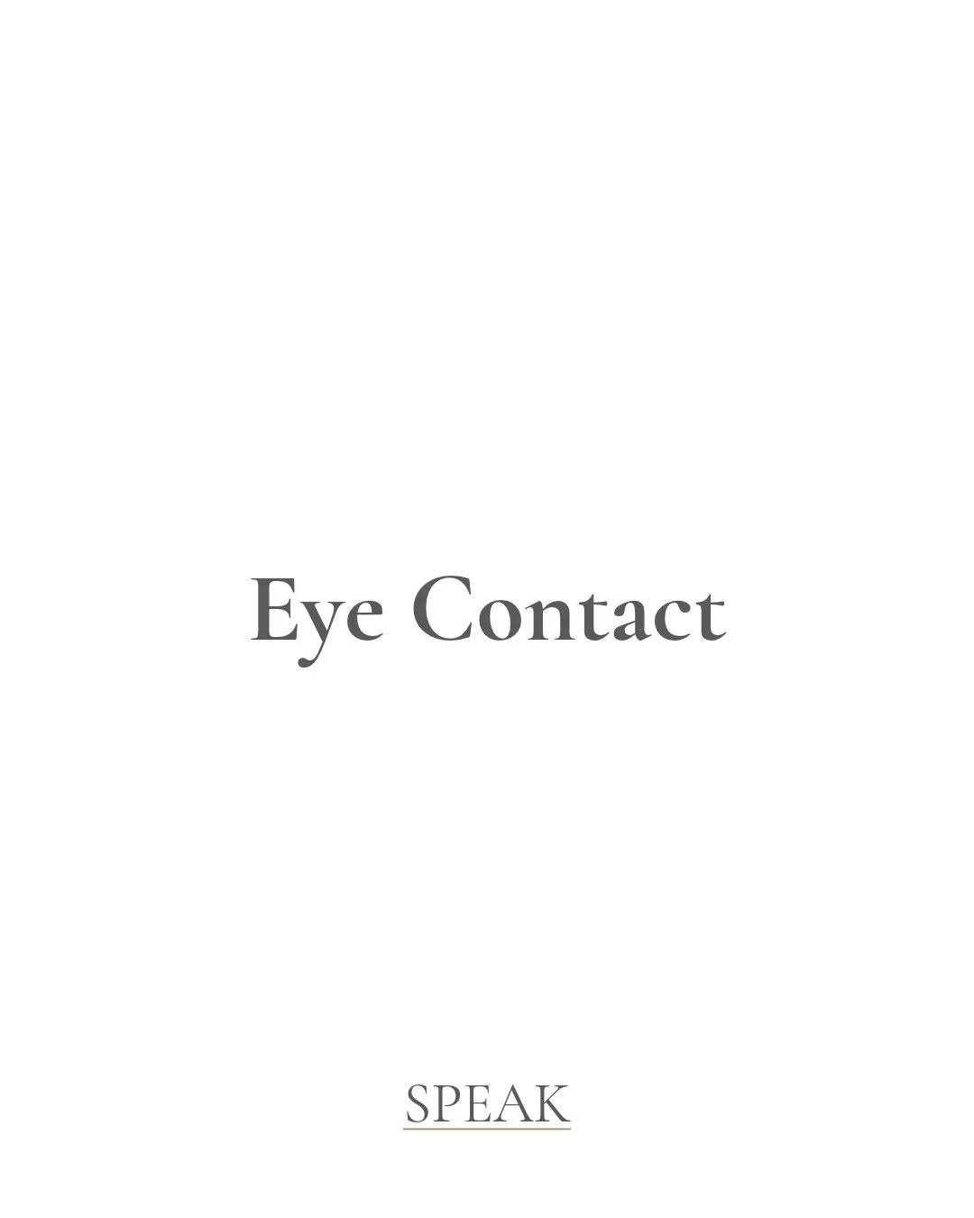 Most of us look away first. Eye contact feels like a lot, especially when someone really sees us. Our nervous systems register a held gaze as something important, and sometimes as something to avoid.⁠
⁠
This week I&rsquo;m talking about why looking a