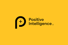 Yellow background with black logo and text that reads 'Positive Intelligence'.