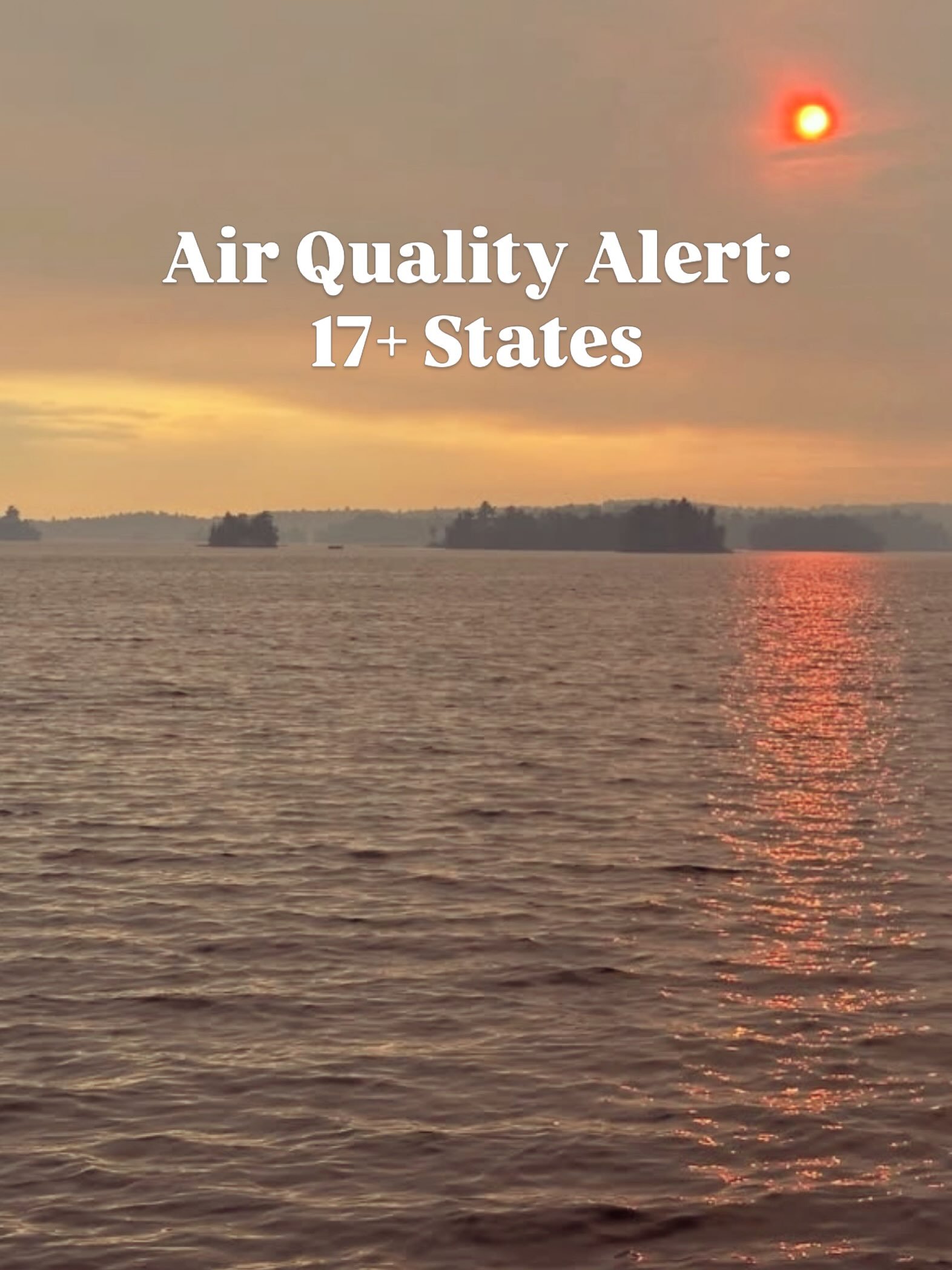 Smoke from Canadian wildfires is affecting air quality across 17+ states this week &mdash; some areas seeing levels twice the federal &ldquo;hazardous&rdquo; threshold. Even if you&rsquo;re not seeing hazy skies today, this is a good reminder of how 