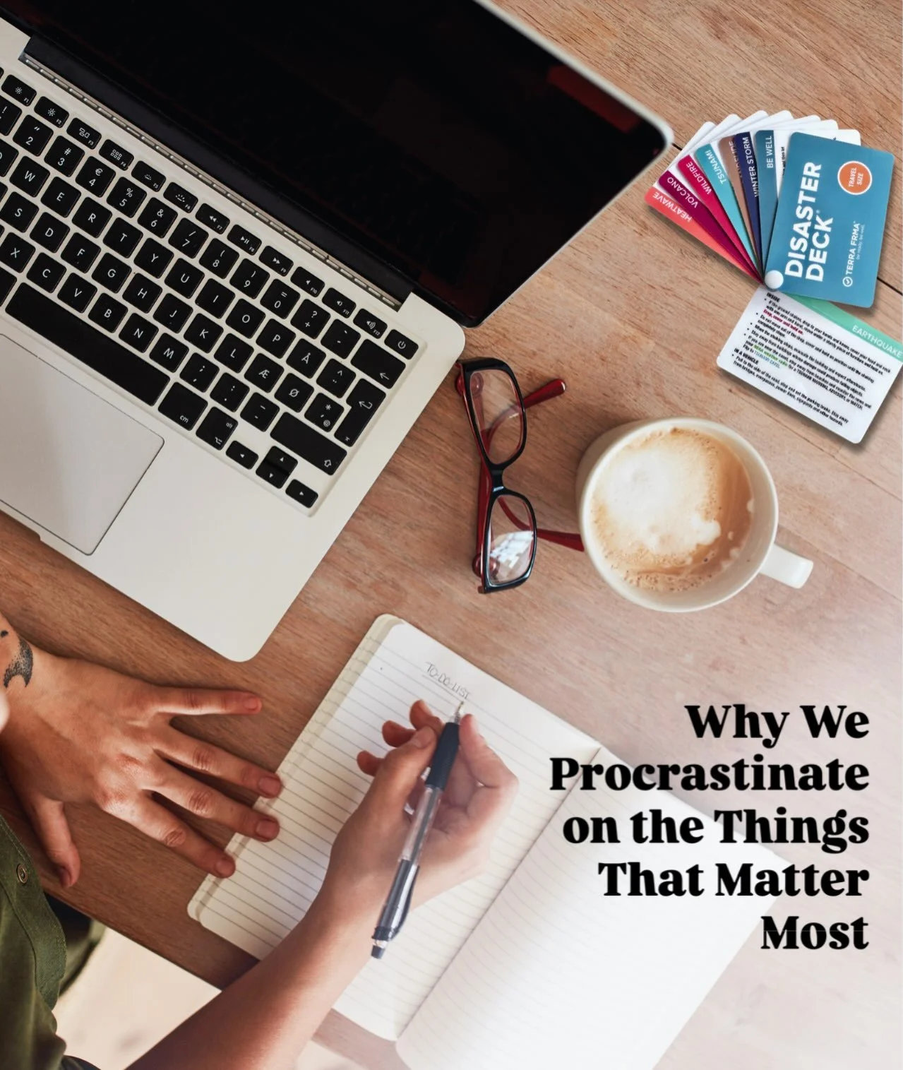 Before Terra Frma, I was (and still am) a life coach. I specialized in resistance and resilience &mdash; my job was literally helping people do the things they kept avoiding. 

And I still put off getting my own family prepared for years. 

Here's wh
