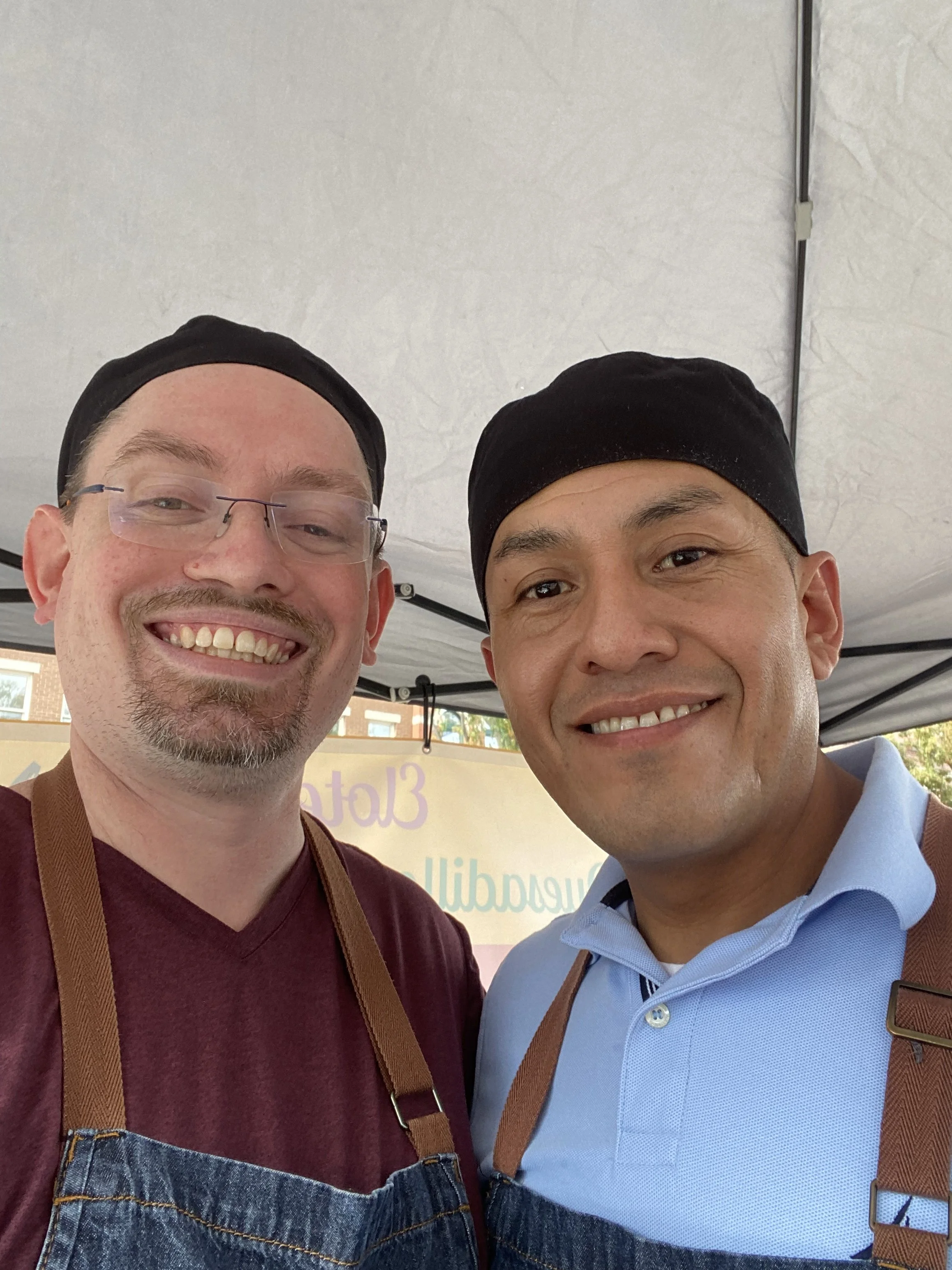 Justin and Santiago of Jimbo's Farmers Market.