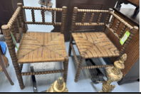 19th Century Corner Bobbin Chairs