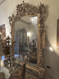 18th Century Large Carved Roman Mirror