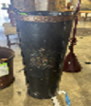 Spanish Valentí Tall Black Leather Bucket