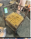 19th Century Corner Bobbin Chair