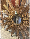Early 20th Century Florentine Sunburst Mirror