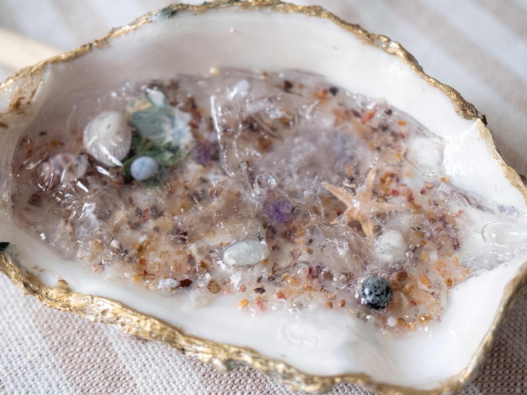 The Secret Cove | Botanical & Shell-Gilded Altar Dish